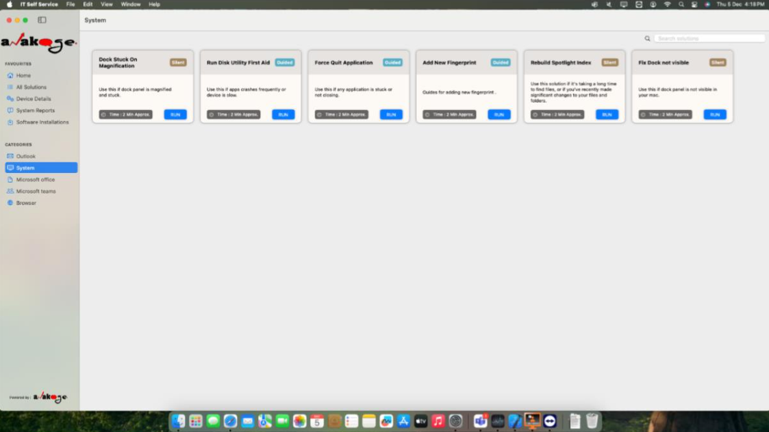 MAC Agent Dashboard